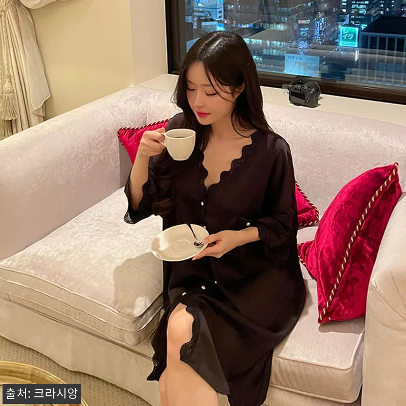 크라시앙 실키 슬립웨어 9,900원 찐가성비 체크, 여리여리 오버핏 잠옷으로 눈길 가는 이유 14 크라시앙 실키 슬립웨어 9,900원 관련 이미지 6