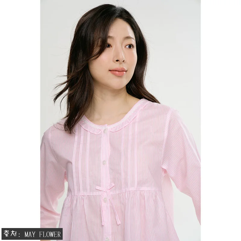 핑크ST 여성 7부 순면 잠옷 파자마 관련 이미지 7