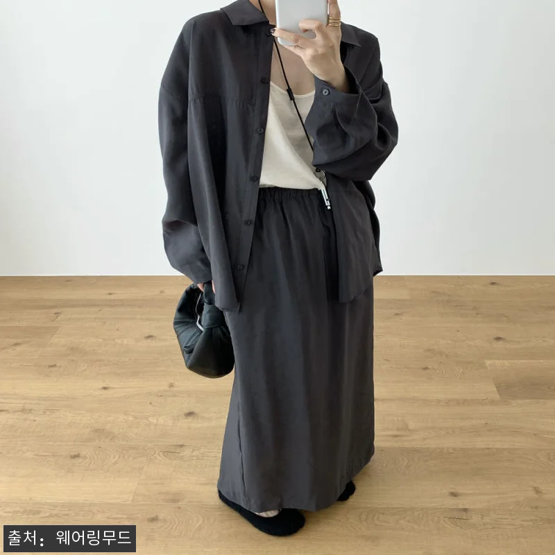 어토프 라보 셔츠 오버핏 셔링 자켓 관련 이미지 7