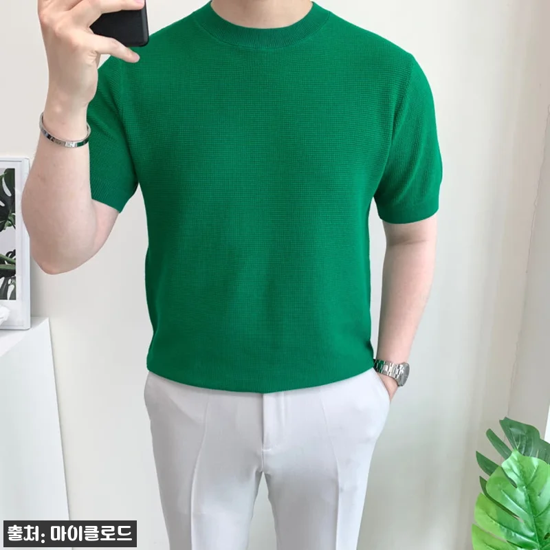 남자 머슬핏 반팔니트 엠보 라운드 티셔츠, 29,900원 50% 할인으로 눈여겨볼 이슈템 18 남자 머슬핏 반팔니트 엠보 라운드 티 관련 이미지 7