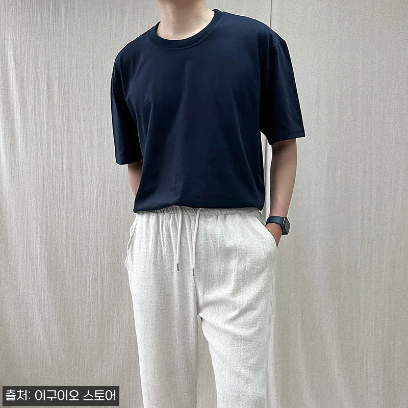 남자 비침없는 부드러운 코마사 오버핏 레이어드 반팔, 17,900원으로 체크한 데일리 이너템 18 남자 비침없는 부드러운 코마사 오버핏 관련 이미지 7