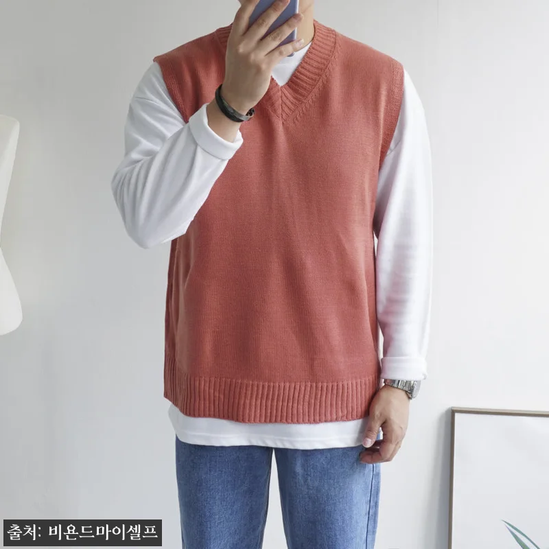 남자 메종 브이넥 니트 조끼 베스트 11color, 17,900원 무료배송 구매 전 체크 후기 19 남자 메종 브이넥 니트 조끼 베스트 관련 이미지 8