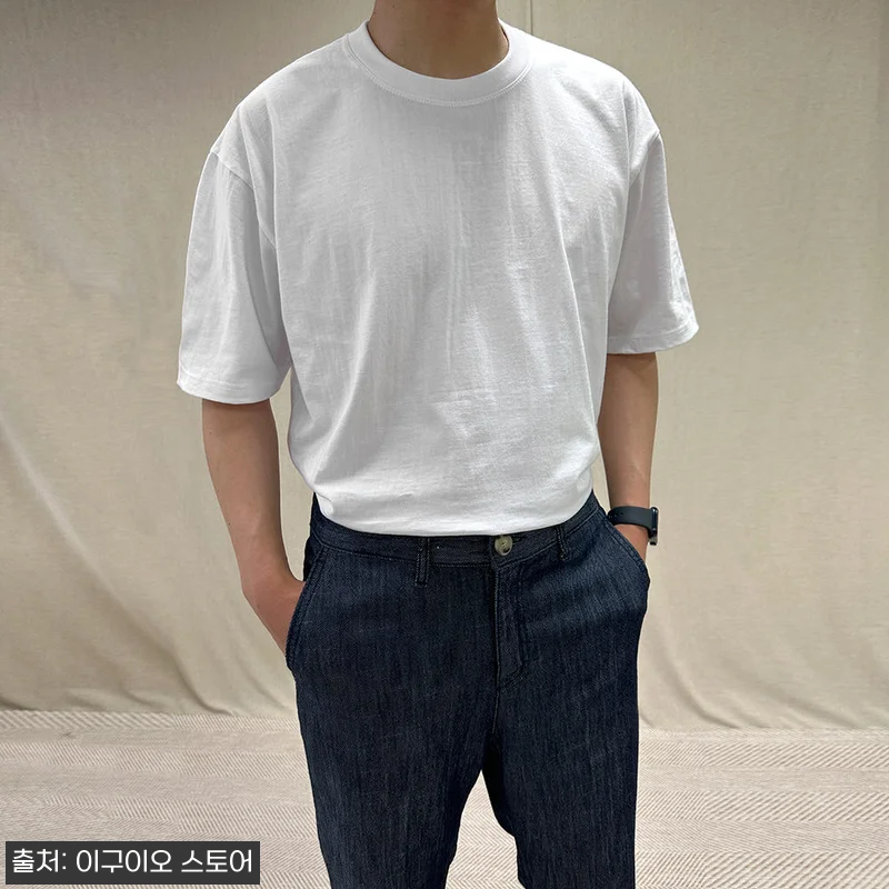 남자 비침없는 부드러운 코마사 오버핏 레이어드 반팔, 17,900원으로 체크한 데일리 이너템 19 남자 비침없는 부드러운 코마사 오버핏 관련 이미지 8