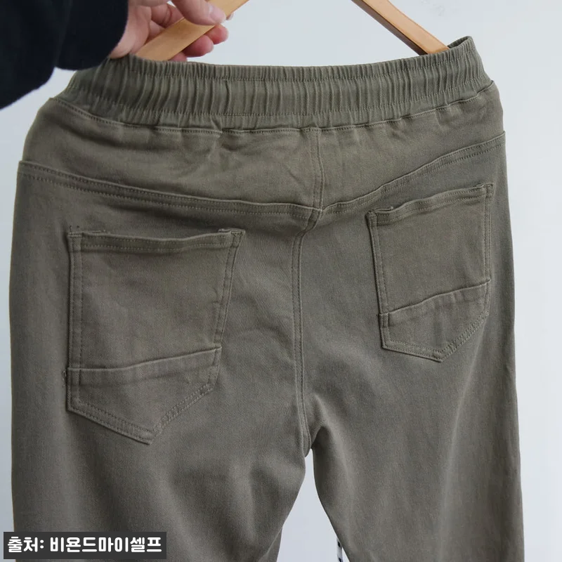4XL까지 빅사이즈 무릎 절개 스판 관련 이미지 9