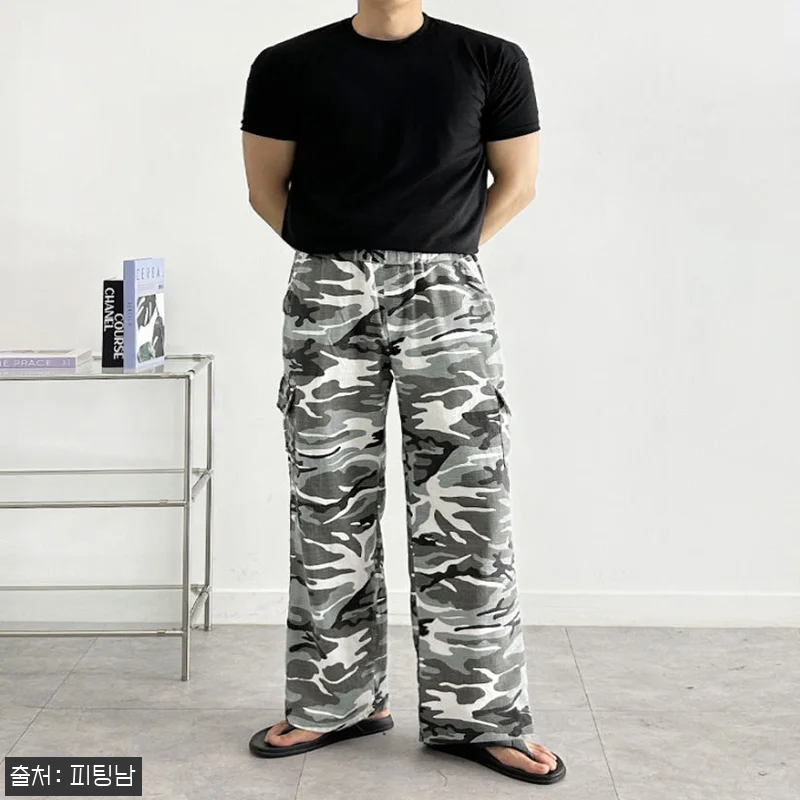 남자 헬튼 여름 카모플라쥬 린넨 와이드 밴딩 카고팬츠, 여름 스트릿룩 포인트로 눈여겨볼 이슈템 20 남자 헬튼 여름 카모플라쥬 린넨 와이 관련 이미지 9
