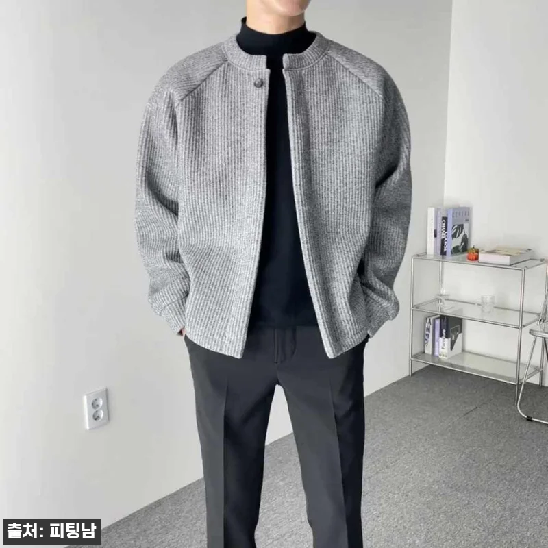 남자 어데어 두꺼운 라운드&후드 스판 관련 이미지 10