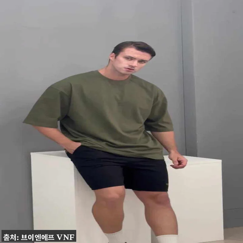 브이엔에프 3PACK 16수 헬스 오버핏 반팔, 매일 돌려 입기 좋은 남자 무지티 이슈템 22 브이엔에프 3PACK 16수 헬스 오 관련 이미지 10