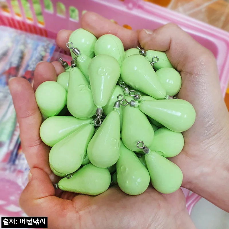 옥광 야광 봉돌 12호 솔직 체크 후기, 750원 무료배송으로 준비하는 물방울 축광봉돌