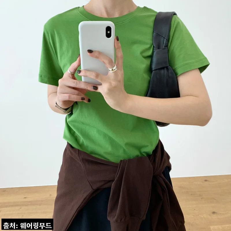 어토프 데이 반팔티 5컬러, 무료배송으로 가볍게 담기 좋은 베이직 포인트 티셔츠