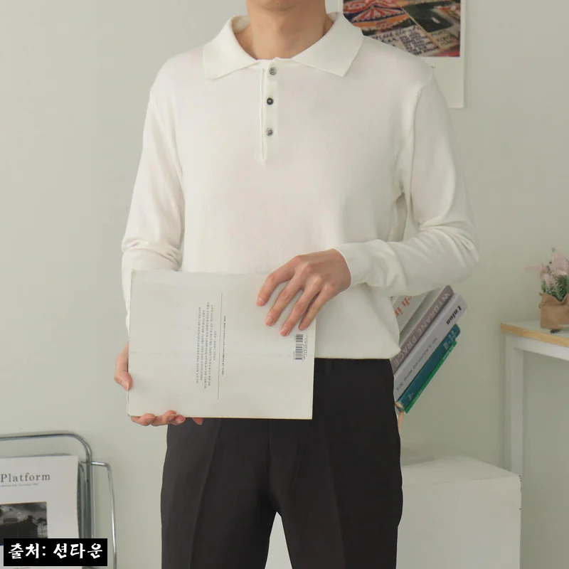 남자니트 루즈핏 헨리넥 카라티 남자봄니트, 2만 원대 무료배송으로 보는 데일리룩 이슈템
