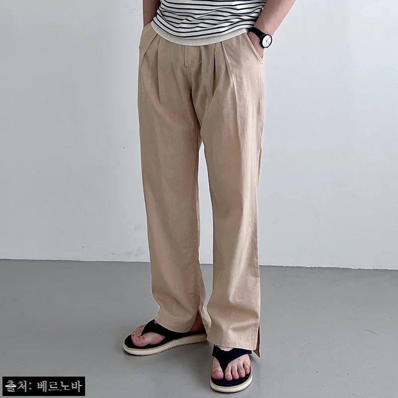 남자린넨와이드팬츠 린넨슬랙스 남성마바지, 여름 데일리룩 후보로 눈여겨볼 20% 할인템