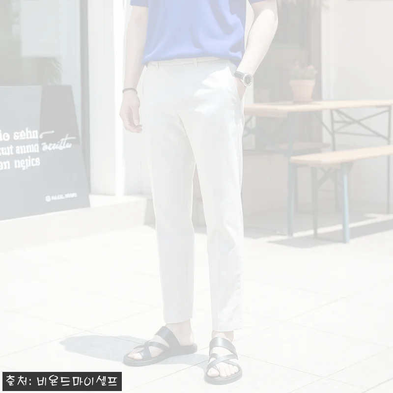 남자 편한 테이퍼드 스판 반밴딩 팬츠, 32,900원 특가로 살펴본 데일리 9부 슬랙스