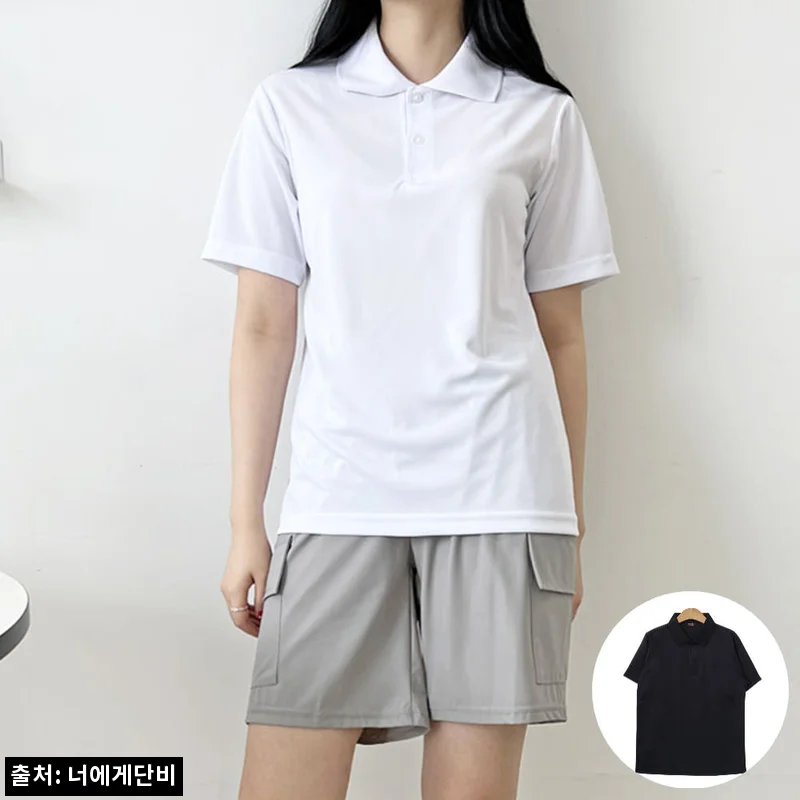 운동회티셔츠 흰색 카라티 피케이 기본 반팔 무지티 PKT, 행사 준비할 때 눈여겨볼 기본 카라티