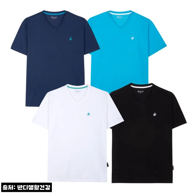 폴로클럽 드라이쿨 V넥 슬림핏 반팔티셔츠 TP-1011, 구매 전 사이즈부터 꼭 체크한 후기형 정리